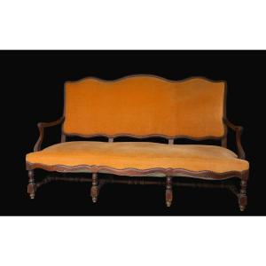 Louis XIII Bench Seat, Oak, 17th Century