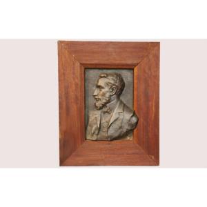 Portrait, Bronze Low Relief
