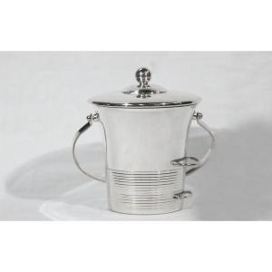 Silver Metal Ice Bucket