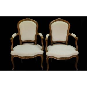 Pair Of Louis XV Period Cabriolets