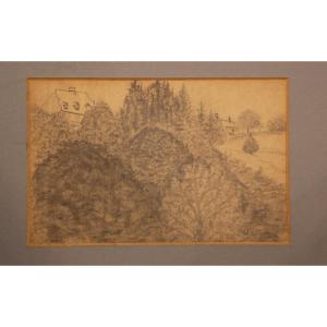 Pencil Signed Edmont Petitjean Late 19th Century