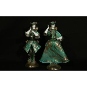 Murano Glass Figures, XXth Century