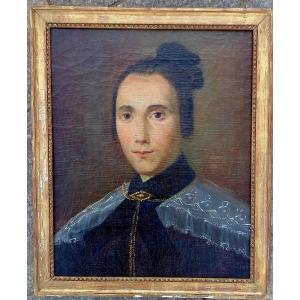 Oil On Canvas Portrait, Late 18th/early 19th Century