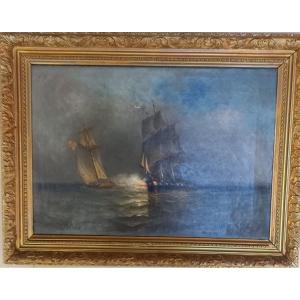 Paul Seignon 1820-1890 Marine