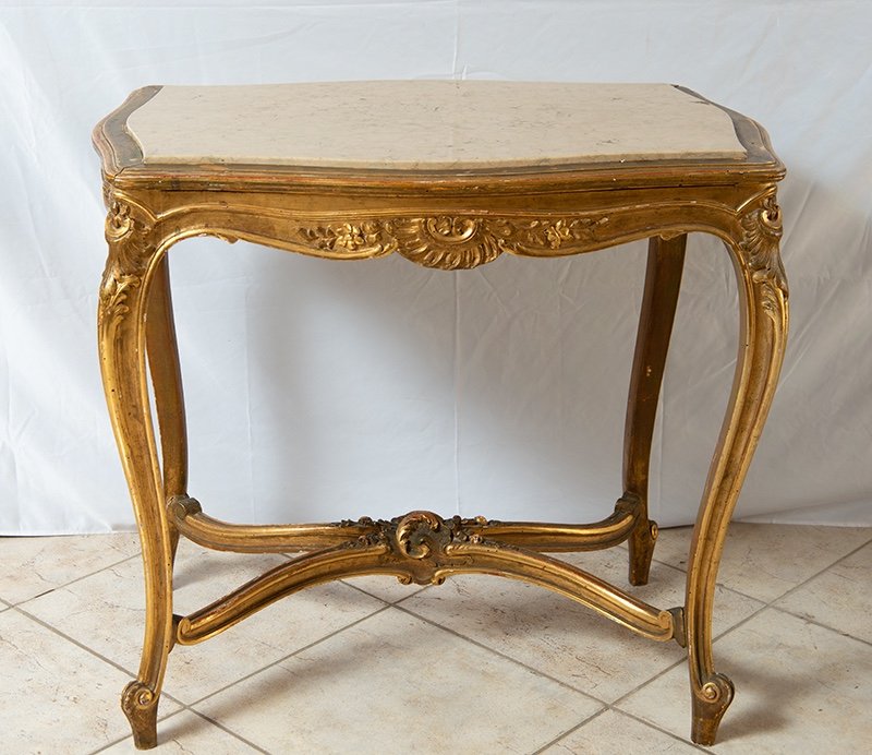 Tavolino antico Napoleone III Francese Periodo XIX secolo.-photo-2