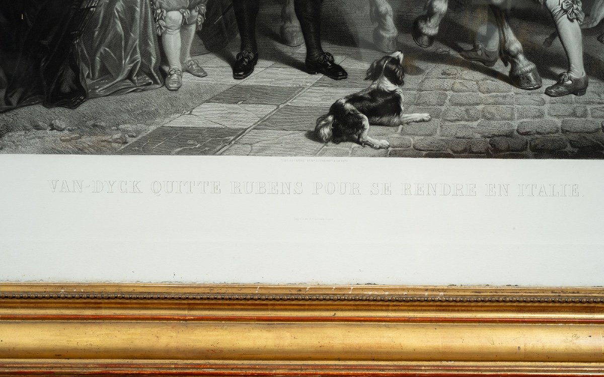Stampa Napoleone III Francese con cornice coeva 19secolo-photo-3