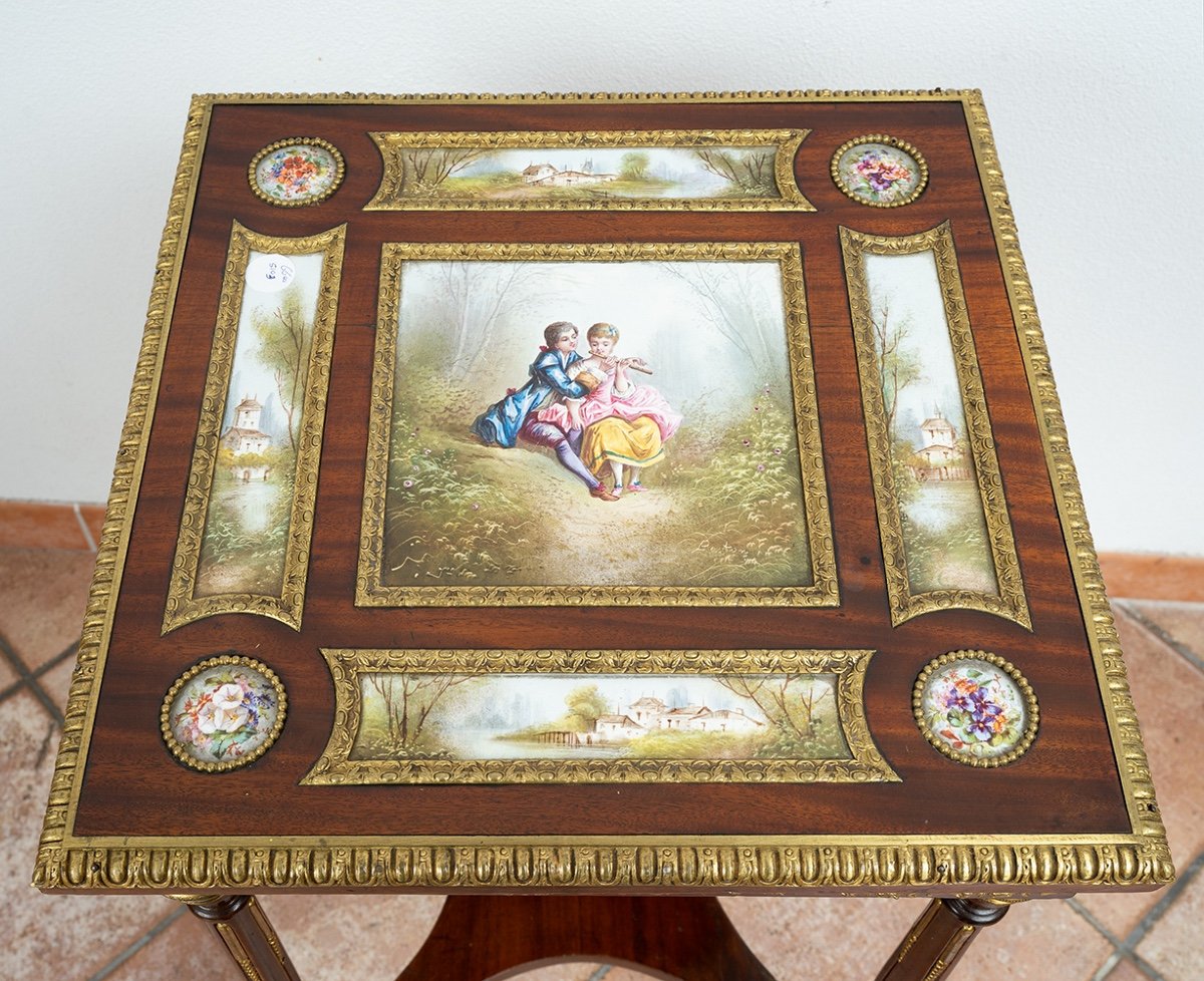 Cassettone antico Napoleone III Francese Periodo XIX secolo.-photo-2