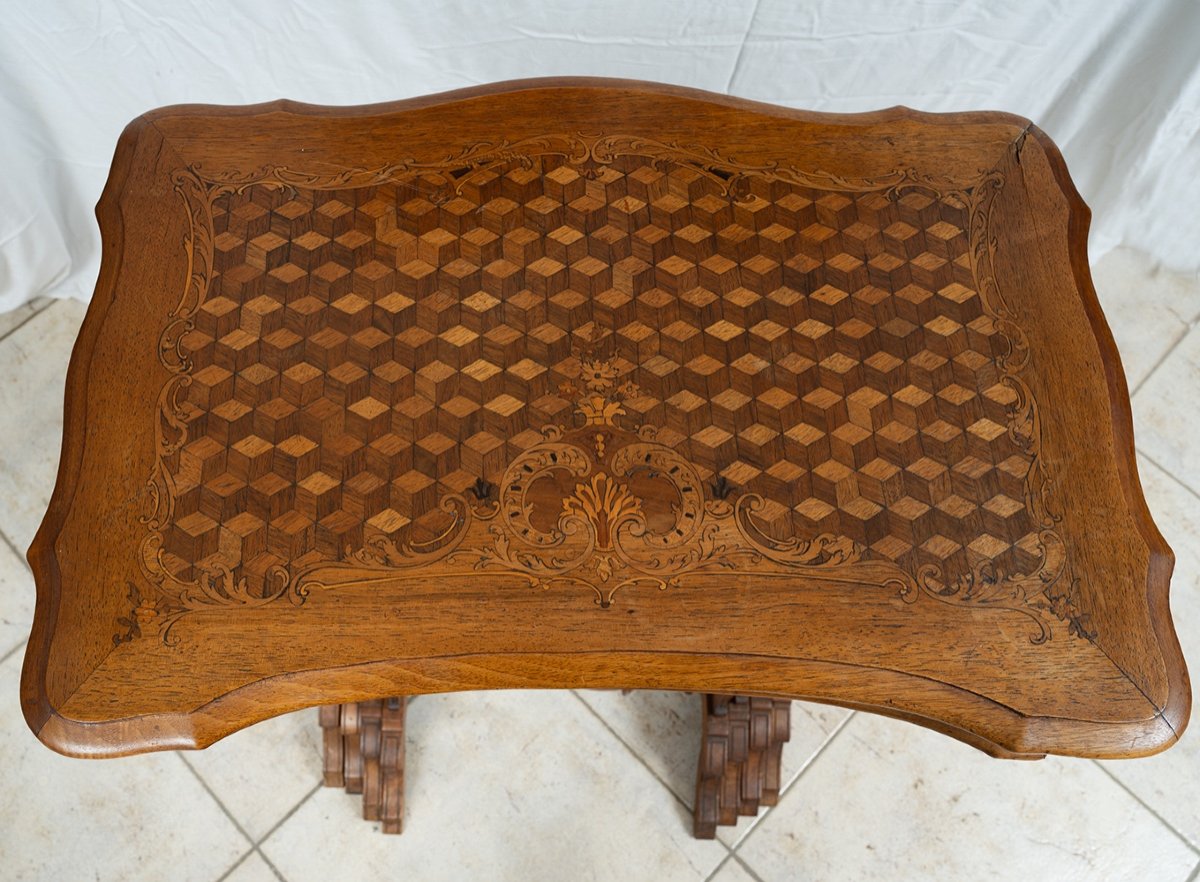 Tavolino antico Napoleone III  Francia XIX secolo.-photo-2