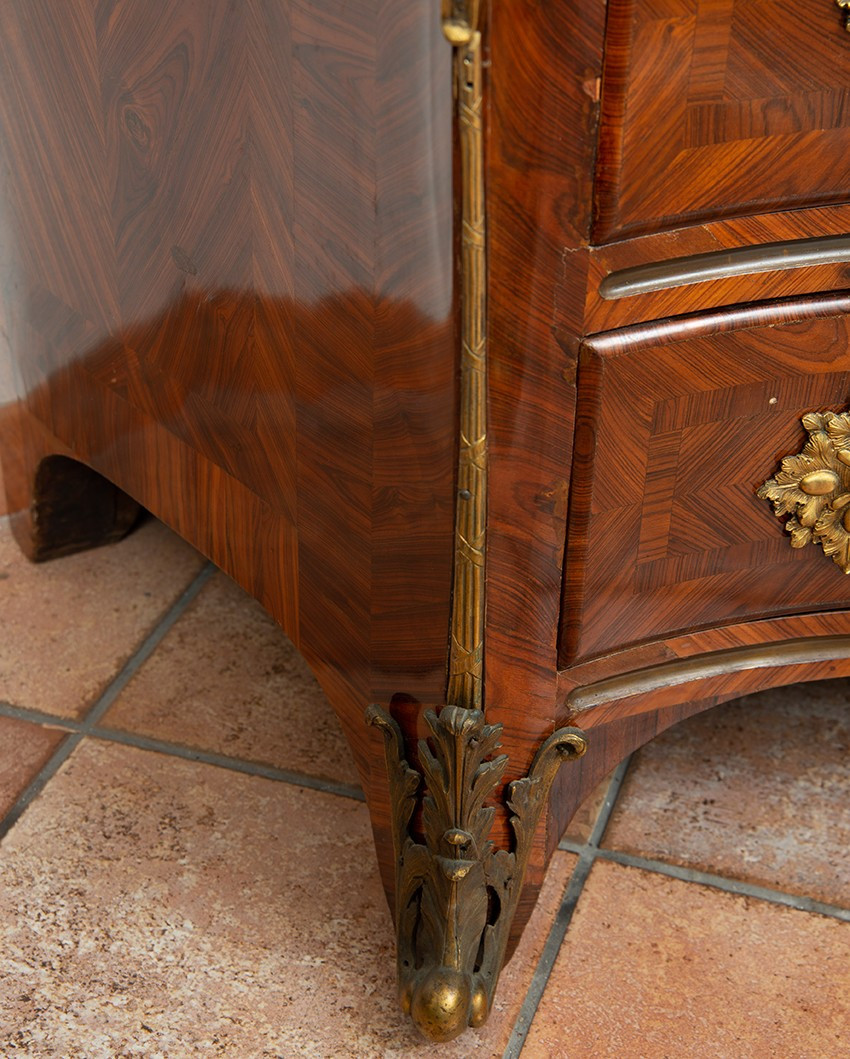 Cassettone Luigi XV Francese a tombeaux 18secolo-photo-2