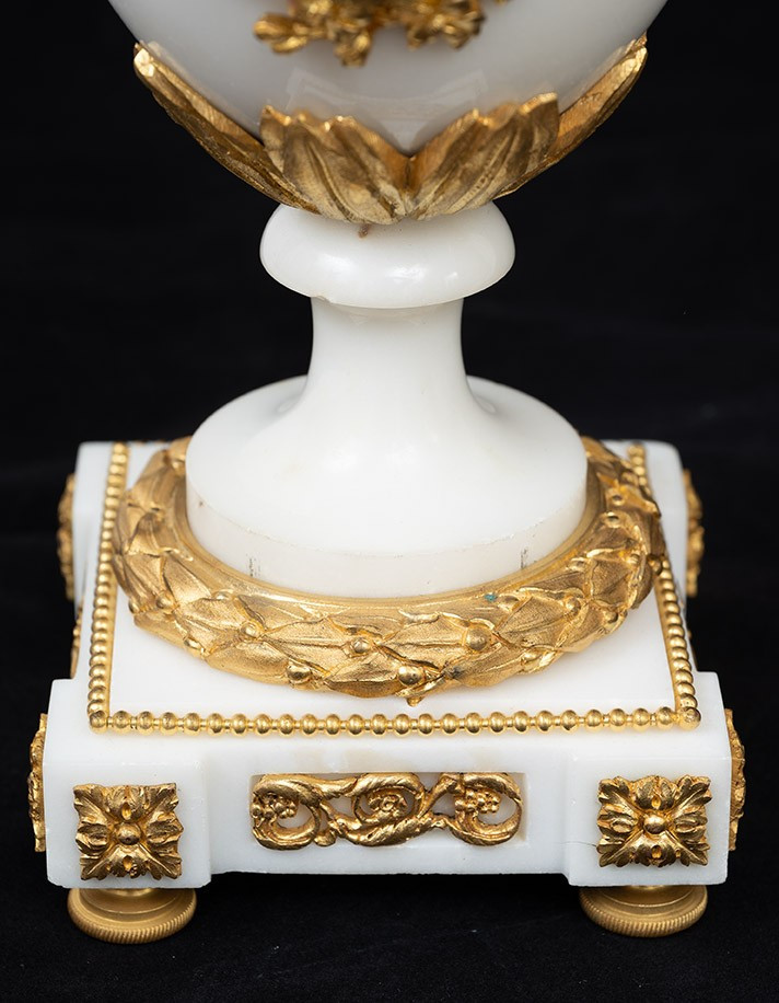 Coppia di cassolette/Vasi antichi Napoleone III 19secolo-photo-3