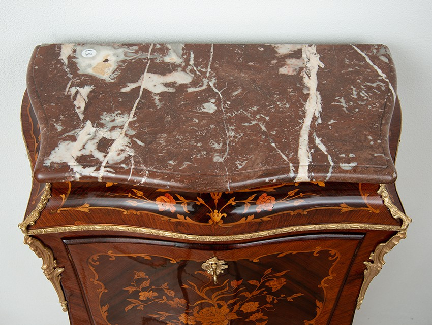Secretaire antico Napoleone III Francese in legni esotici pregiati 19secolo.-photo-1