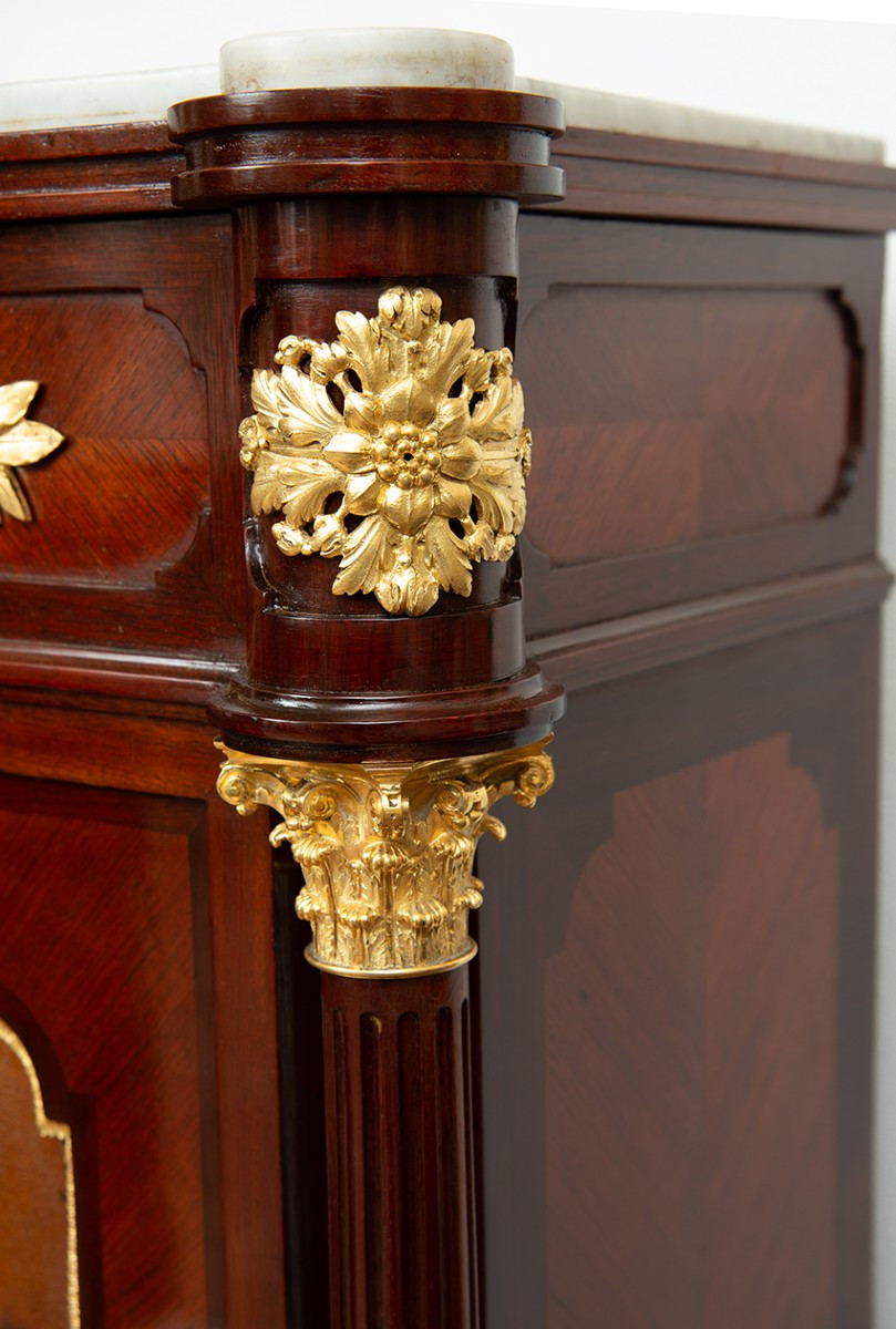 Credenza Napoleone III Francese della seconda metà dell’800 alla maniera di” VERNIS MARTIN”.-photo-4
