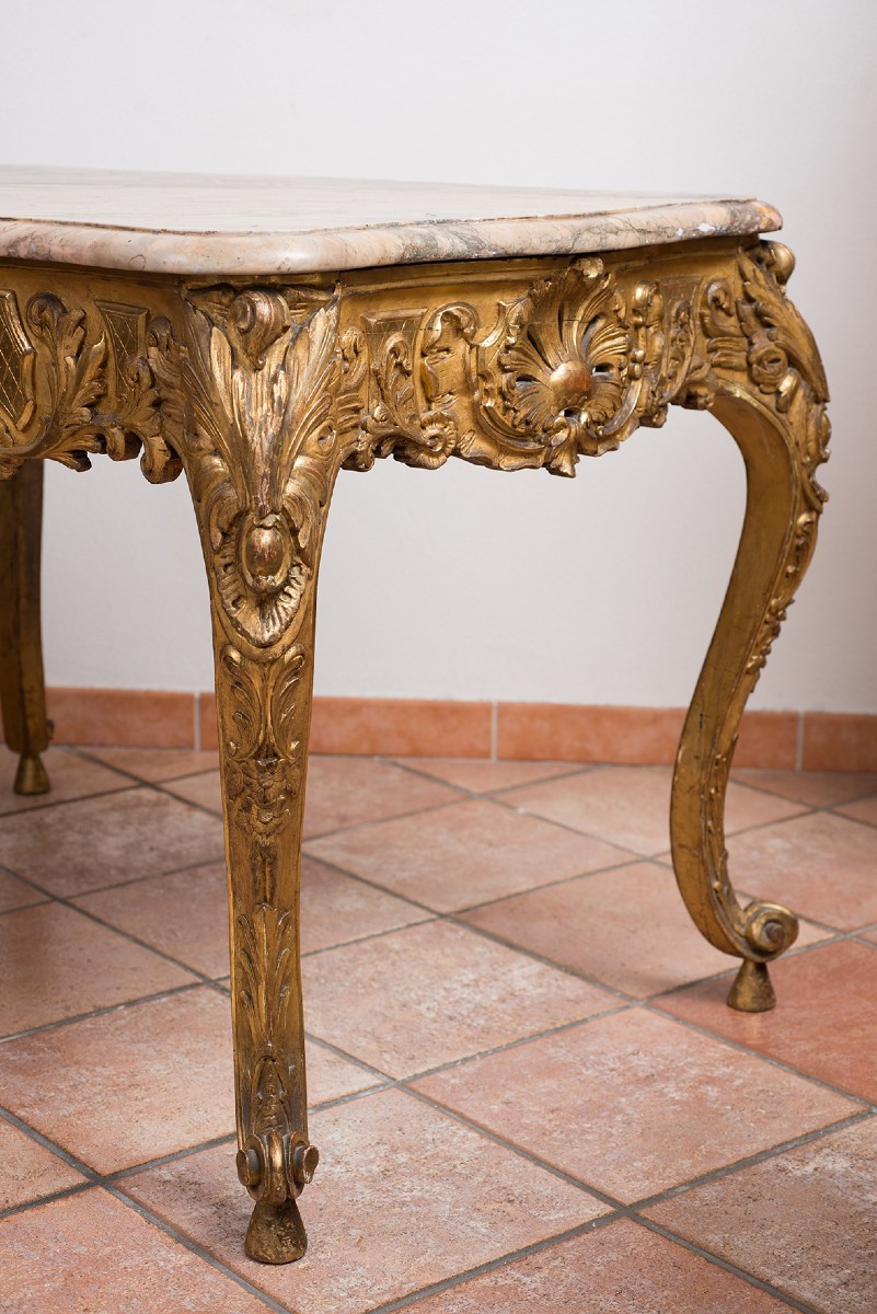 Antico tavolo da salotto francese Napoleone III 19secolo-photo-2