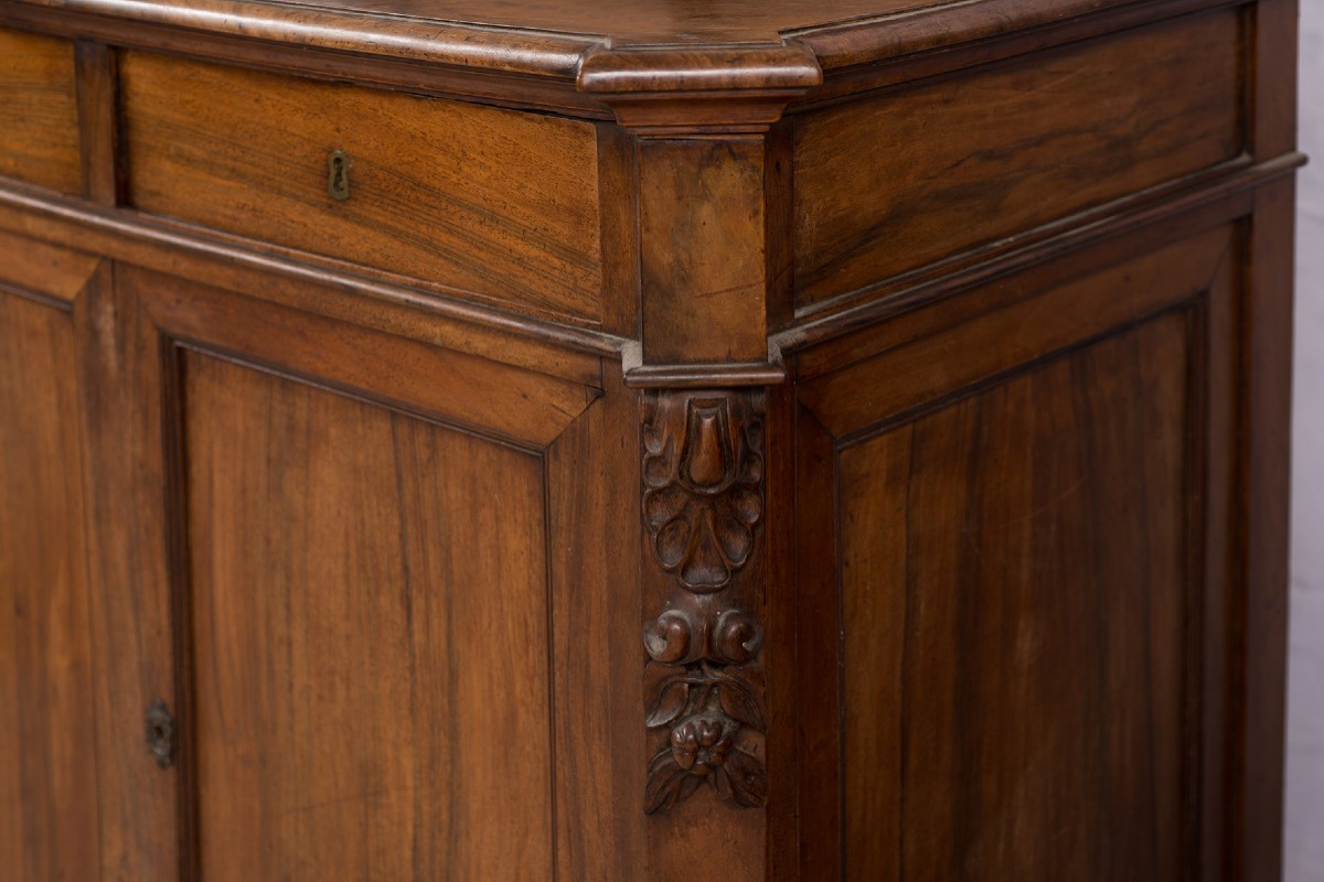Credenza antica in legno massello di ulivo 19secolo-photo-3