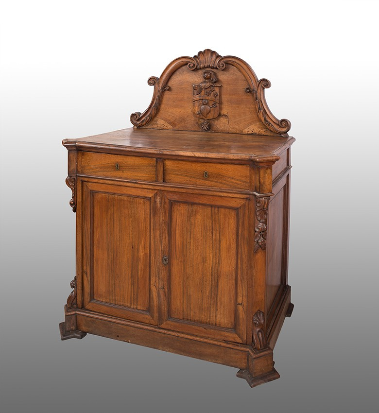 Credenza antica in legno massello di ulivo 19secolo