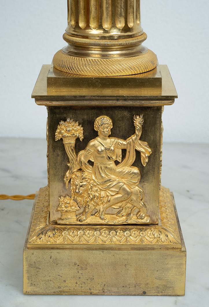 Lampada antica Impero Francese 19secolo-photo-2