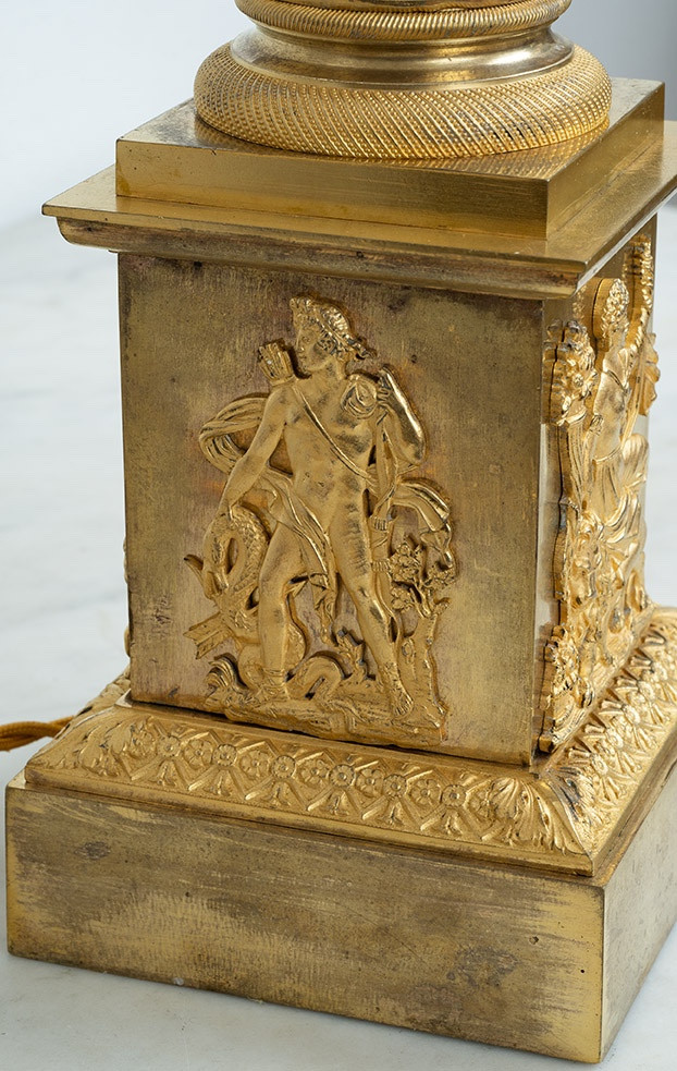 Lampada antica Impero Francese 19secolo-photo-3