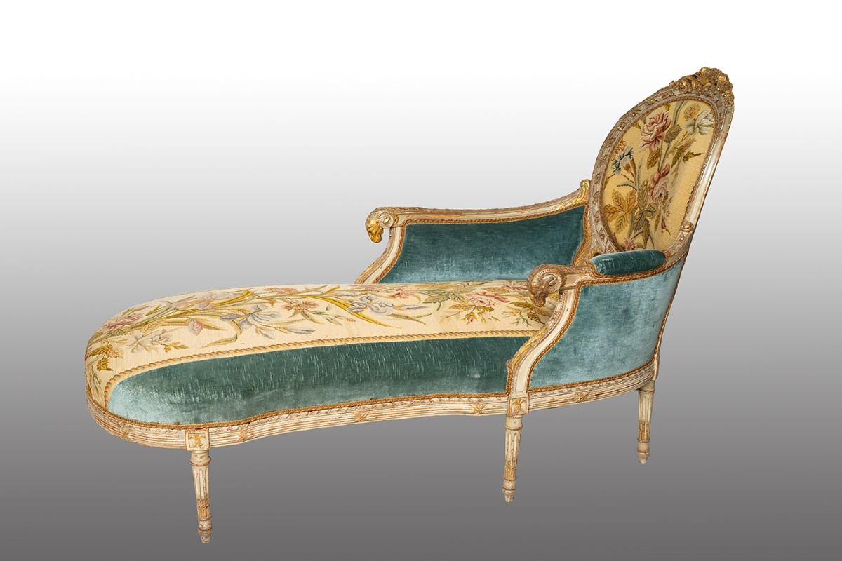 Dormeuse antica Napoleone III Francese 19secolo.