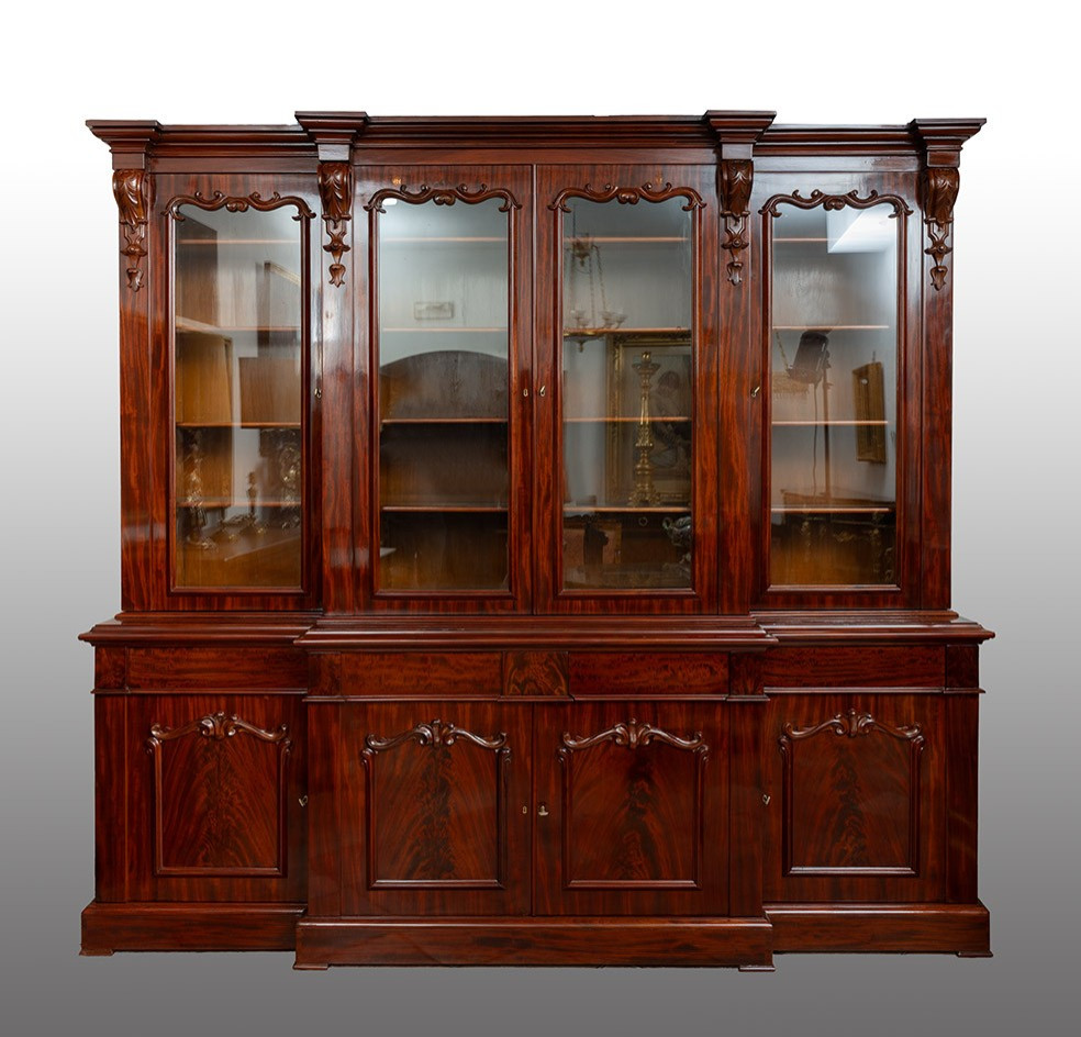 Libreria antica Vittoriana quattro ante 19secolo
