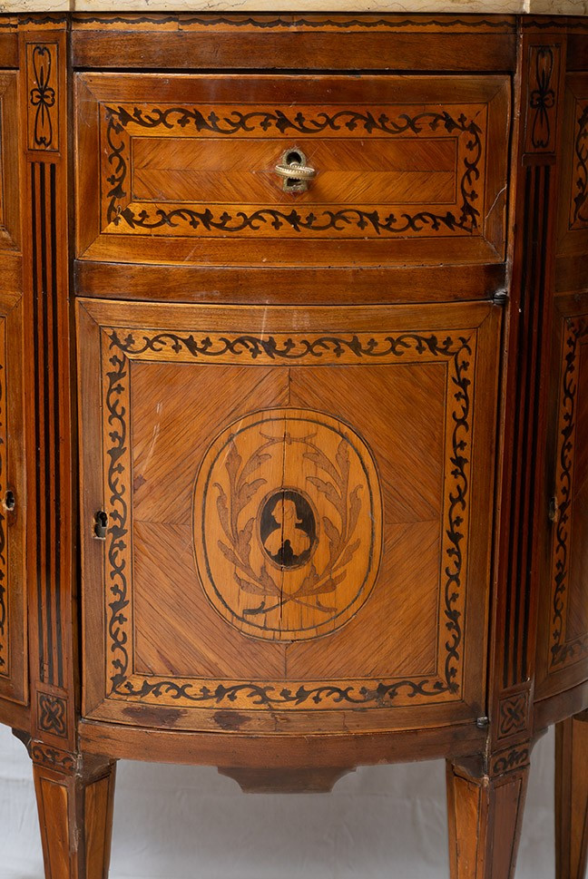 Coppia di credenzine antiche Luigi XVI Napoletane 18secolo.-photo-1