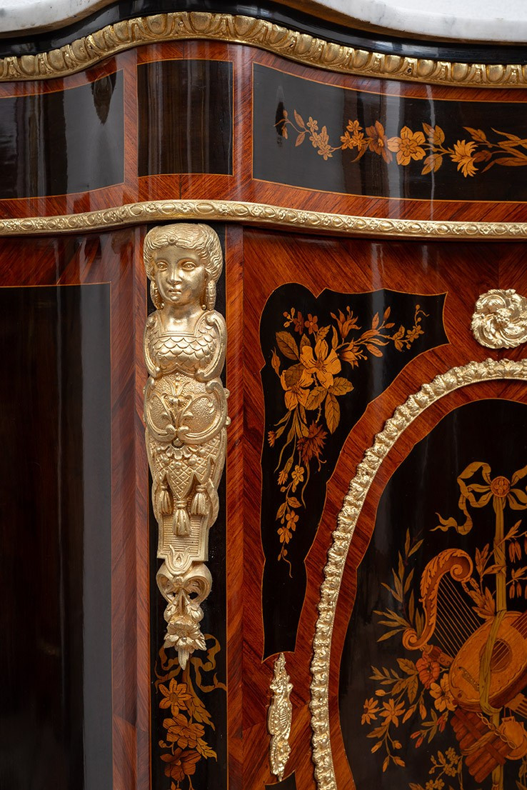 Credenza antica Napoleone III Francese 19secolo-photo-2