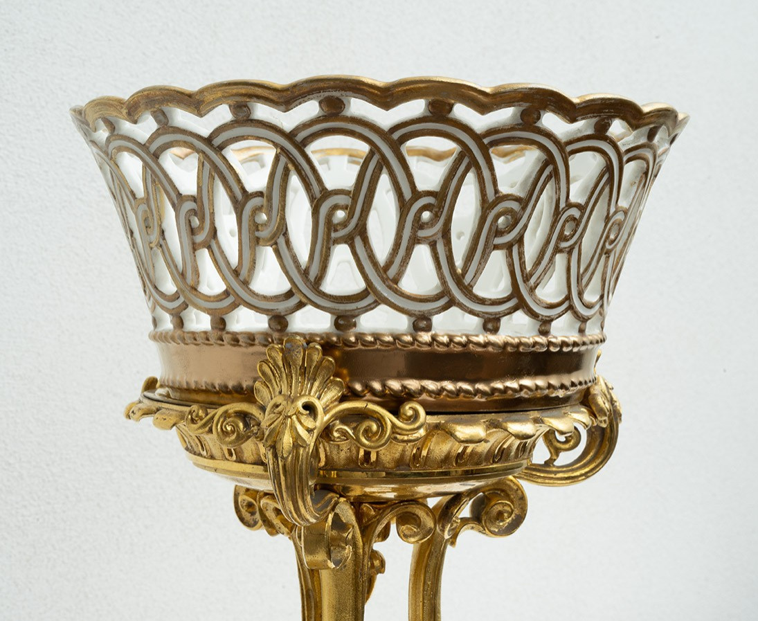 Centrotavola antico Napoleone III Francese 19secolo.-photo-2