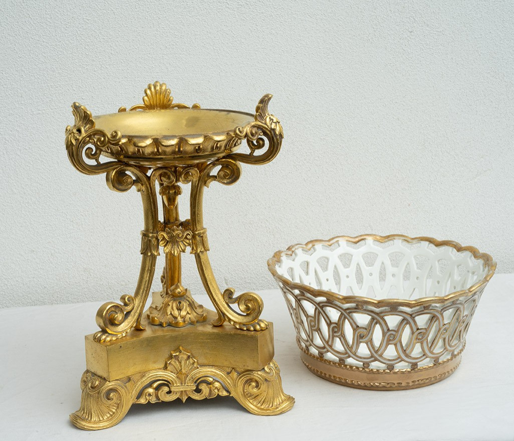 Centrotavola antico Napoleone III Francese 19secolo.-photo-4