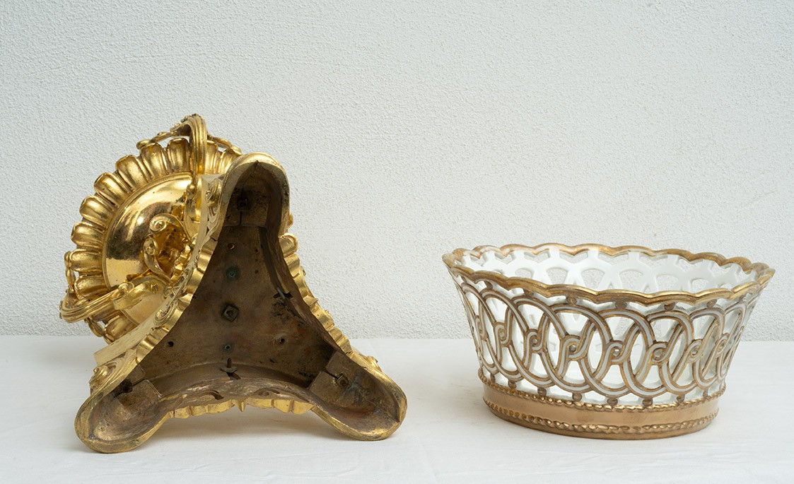 Centrotavola antico Napoleone III Francese 19secolo.-photo-1