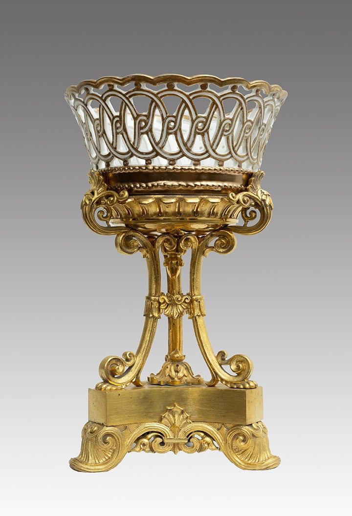 Centrotavola antico Napoleone III Francese 19secolo.