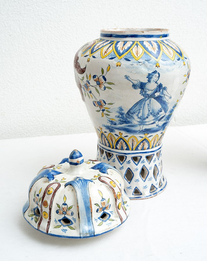 Coppia di vasi antichi in porcellana 18secolo.-photo-3