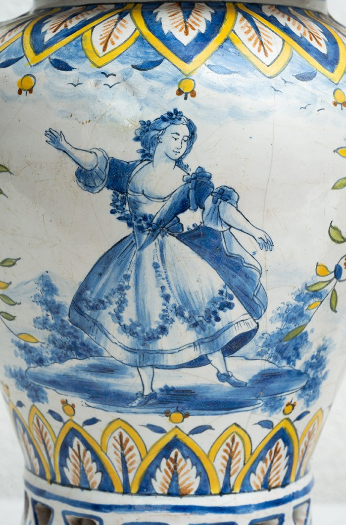 Coppia di vasi antichi in porcellana 18secolo.-photo-4