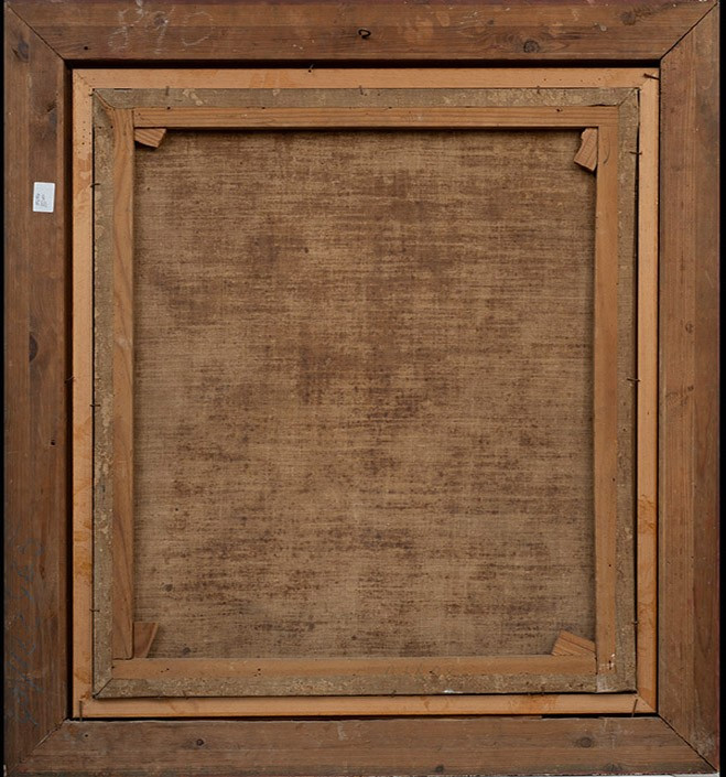 Dipinto antico olio su tela raffigurante busto di cardinale 18secolo.-photo-4