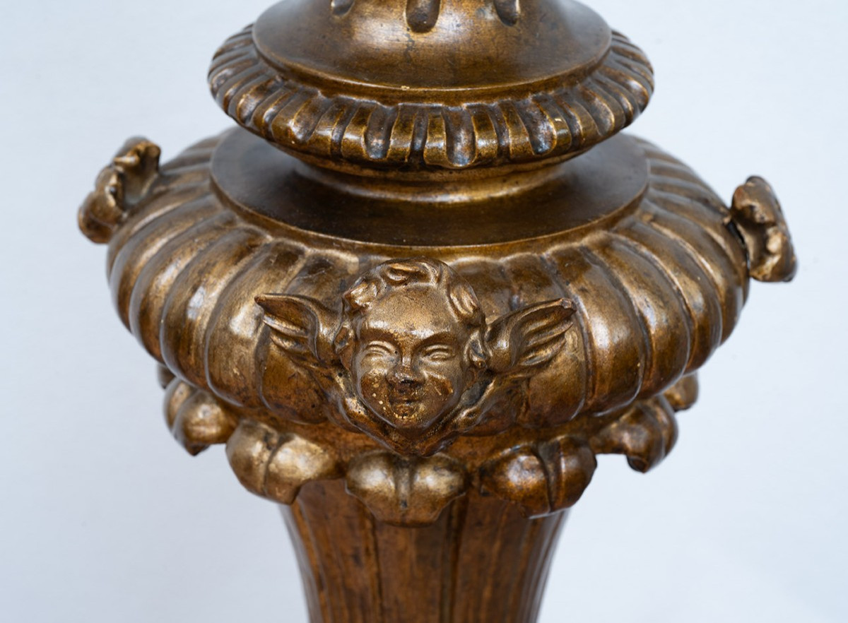 Coppia di piantane antiche 19secolo-photo-2