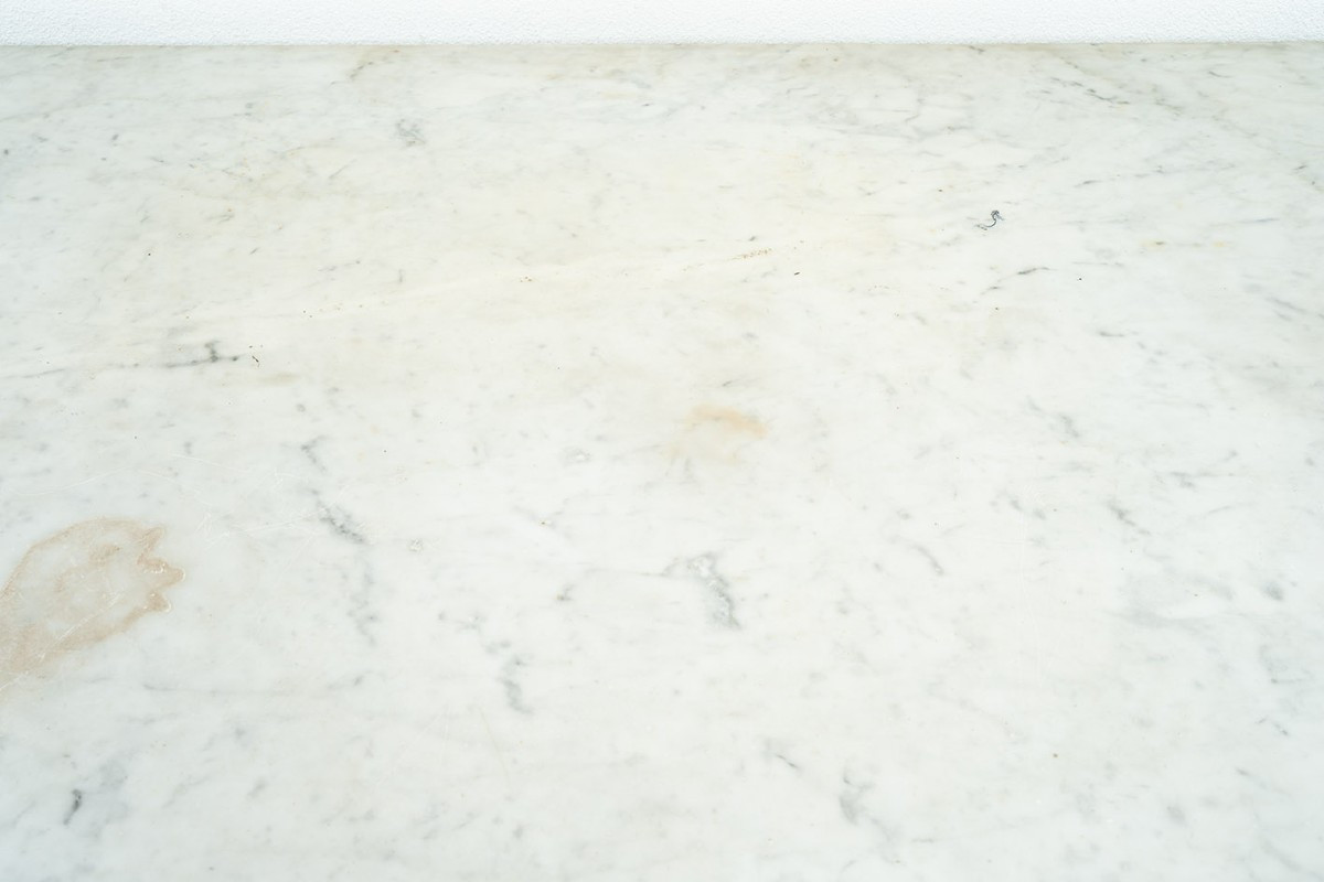 Cassettone antico Luigi Filippo Napoletano in piuma di mogano con piano in marmo bianco 19sec.-photo-2