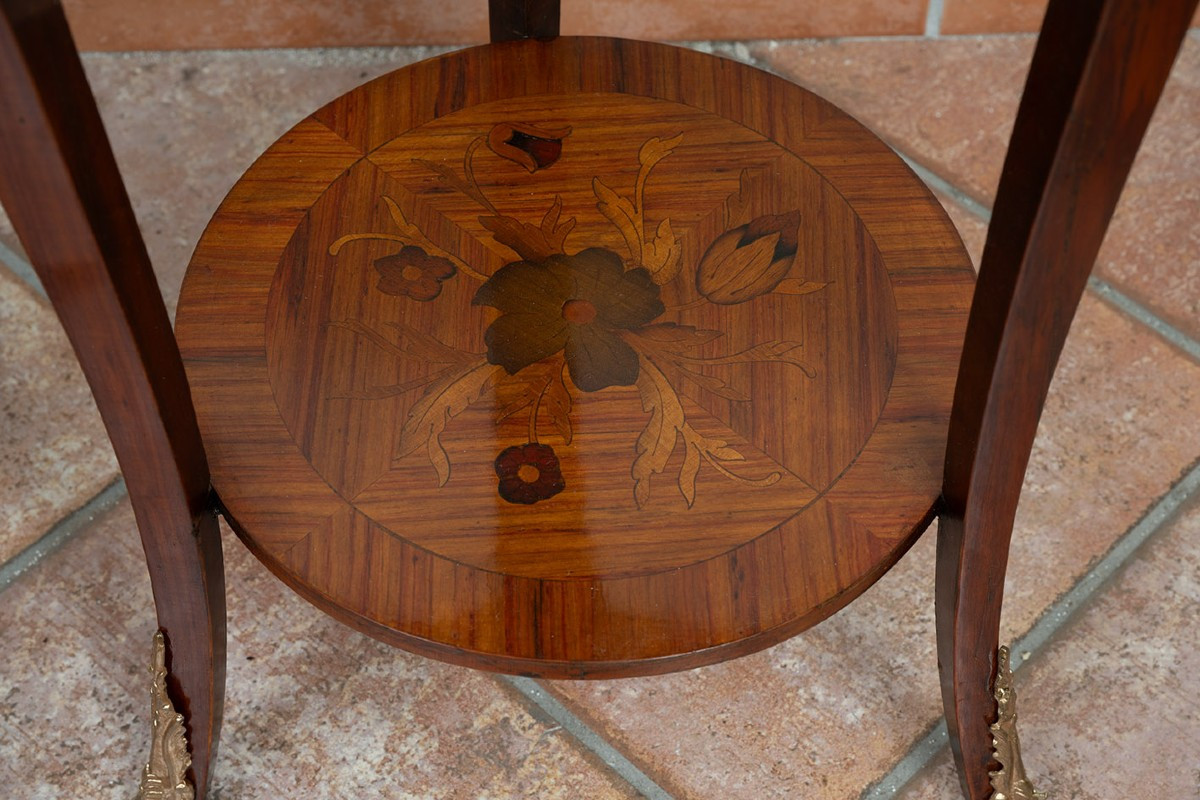 Coppia di tavolini antichi Napoleone III 19secolo.-photo-4