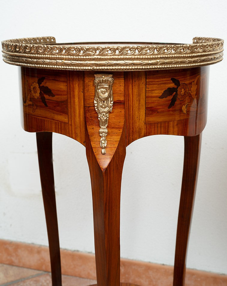 Coppia di tavolini antichi Napoleone III 19secolo.-photo-2