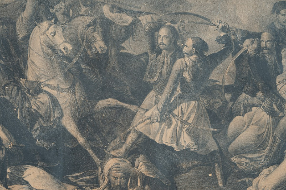 Stampa antica 19secolo.-photo-3