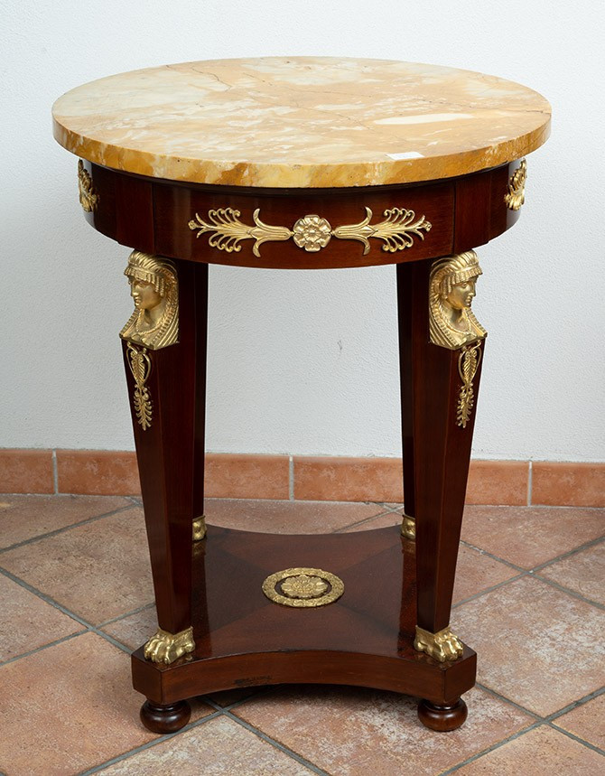 Tavolino antico ritorno d'egitto 19secolo.-photo-2