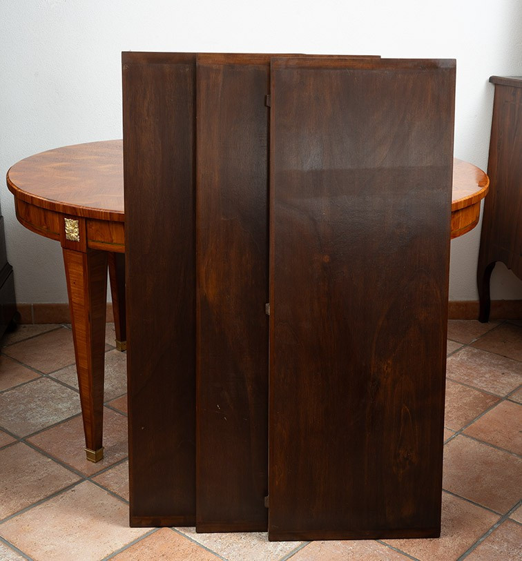 Tavolo ovale Napoleone III periodo 19secolo.-photo-2