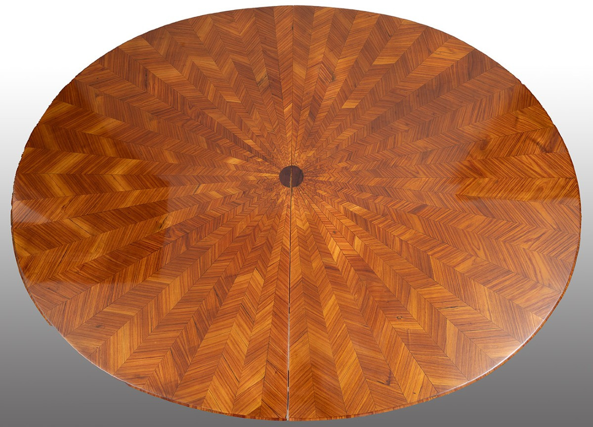 Tavolo ovale Napoleone III periodo 19secolo.-photo-3