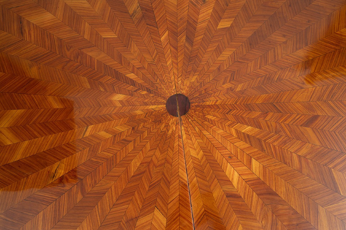 Tavolo ovale Napoleone III periodo 19secolo.-photo-4