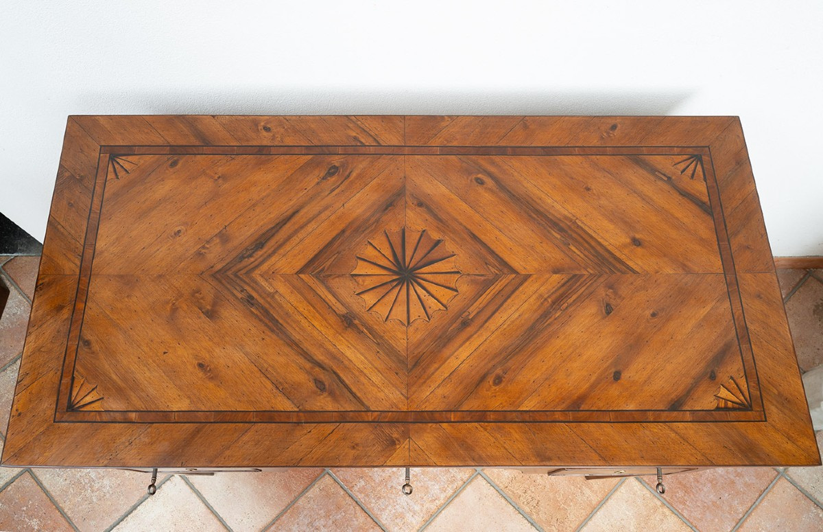 Scrivania antica Luigi XVI Napoletana 18secolo.-photo-3