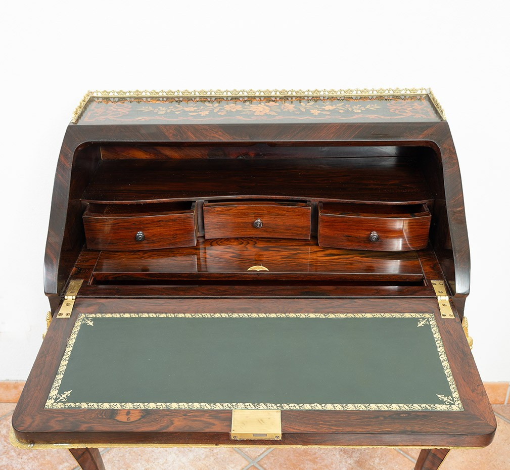 Ribaltina antica finemente intarsiata 19secolo.-photo-3