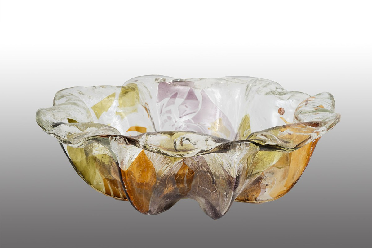 Centrotavola in vetro di murano