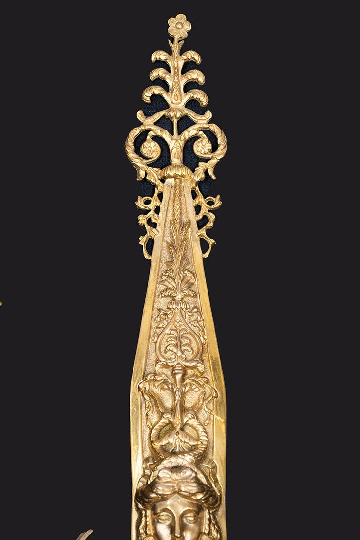 Gruppo di quattro appliques Francese in bronzo dorato appartenente al periodo Napoleone III -photo-3