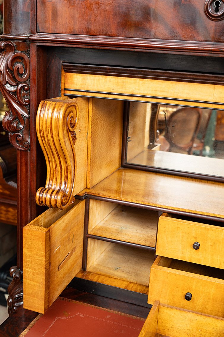 Secretaire antico Luigi Filippo Napoletano 19secolo.-photo-2