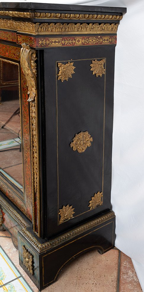 Vetrina Boulle Napoleone III in legno ebanizzato 19secolo-photo-1