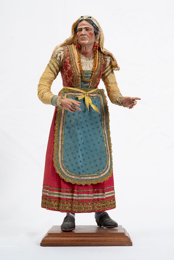 Scultura presepiale napoletana raffigurante "Procidana"