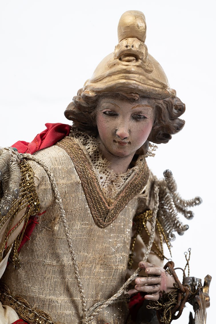 Scultura napoletana raffigurante "San Michele Arcangelo"-photo-2