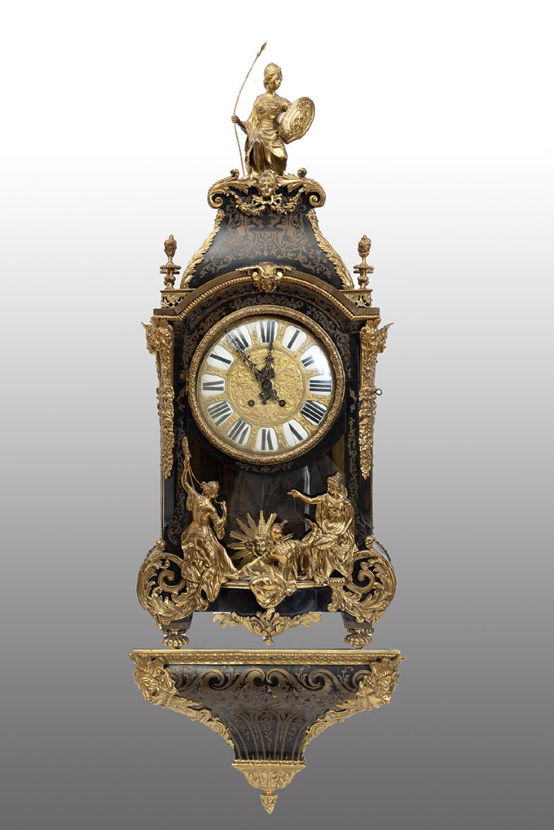 Orologio Cartel antico Napoleone III 19secolo.-photo-5